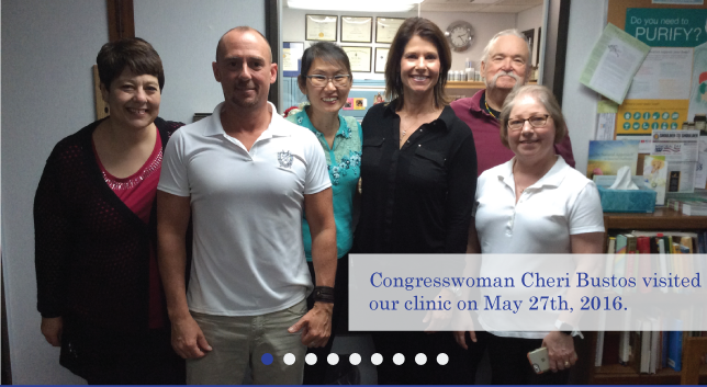 Photo of office members with congresswoman Cheri Bustos